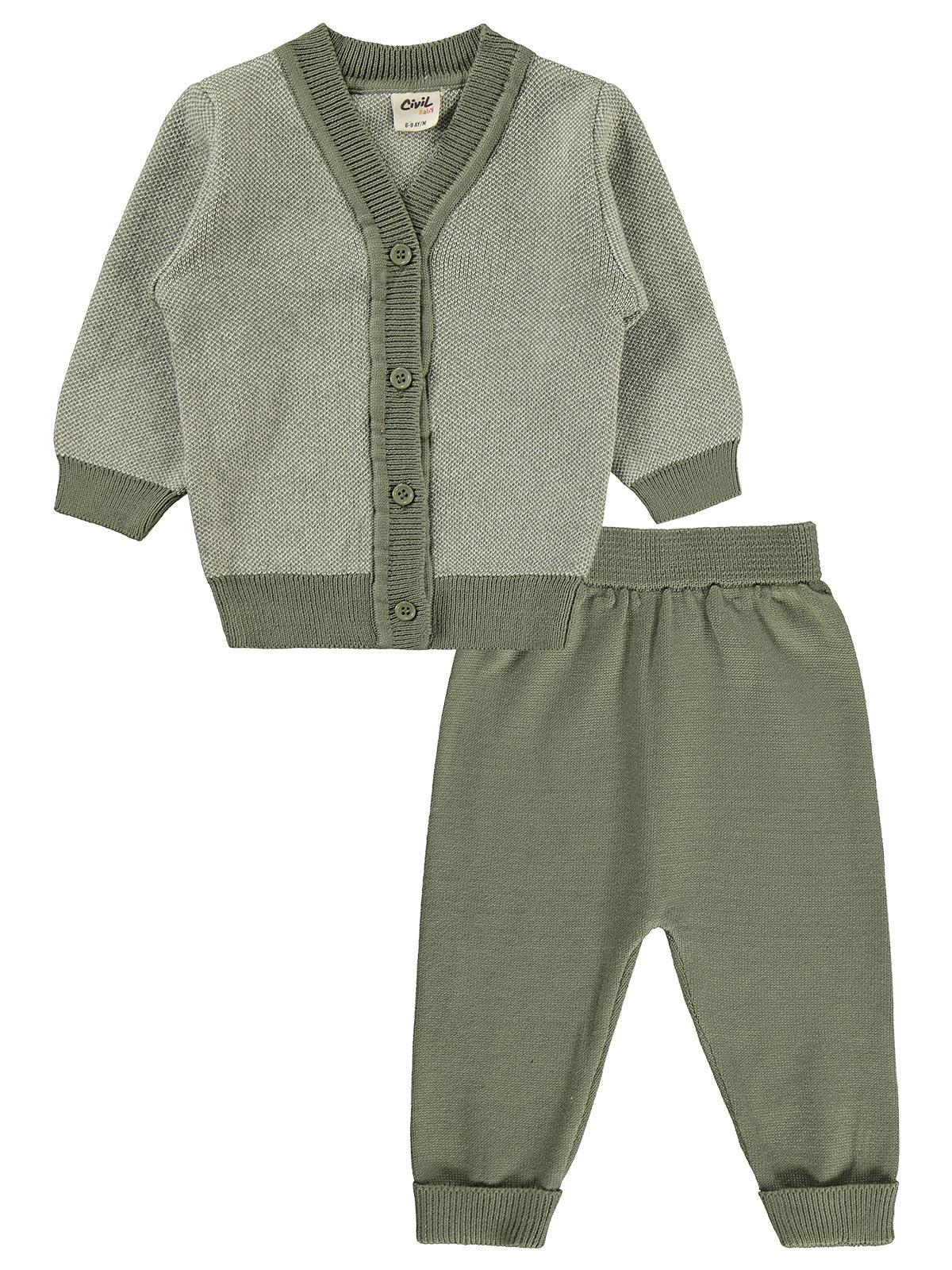 Civil Baby Hırkalı 6-18 Ay Takım - Yeşil