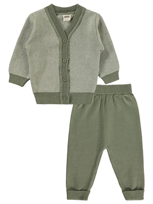 Civil Baby Hırkalı 6-18 Ay Takım - Yeşil