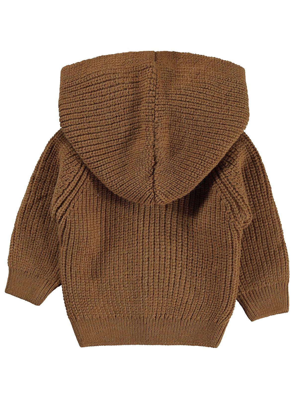 4522 Civil Baby Ayıcık Kulaklı 6-18 Ay Hırka - Kahverengi