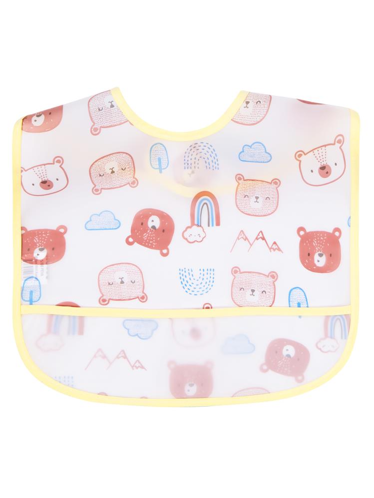 Civil Baby Ayıcık Empirme 2li Mama Önlüğü - Ekru