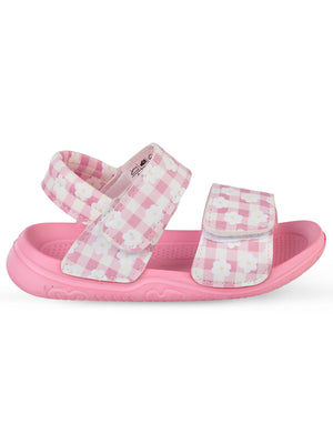 Civil Girls Papatya Baskılı 26-32 Numara Sandalet - Pembe