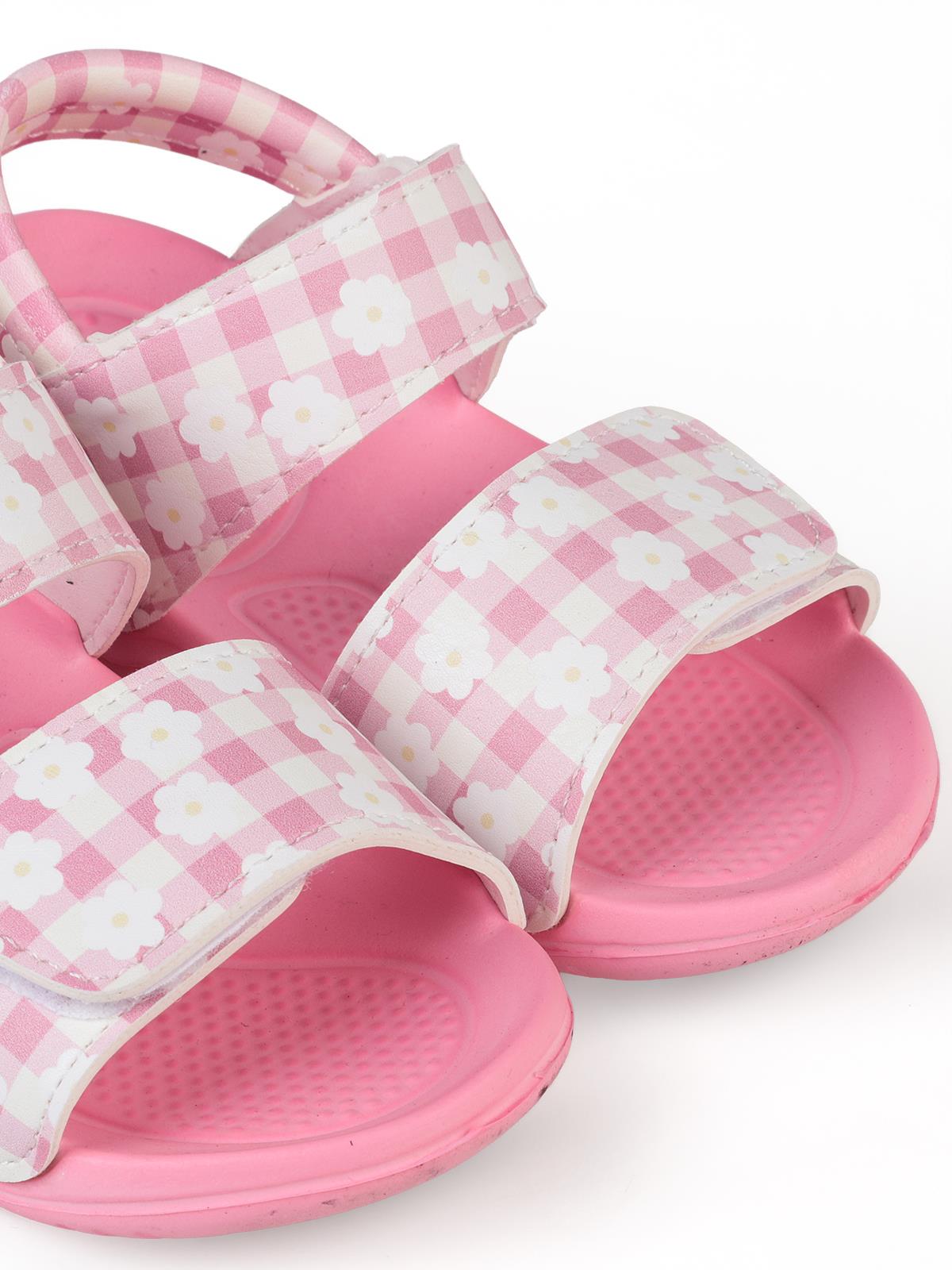 Civil Girls Papatya Baskılı 26-32 Numara Sandalet - Pembe