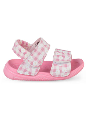 Civil Girls Papatya Baskılı 20-24 Numara Sandalet - Pembe