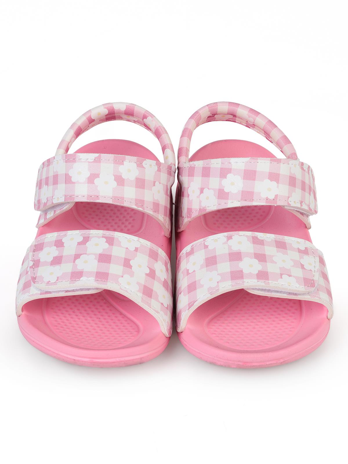 Civil Girls Papatya Baskılı 20-24 Numara Sandalet - Pembe