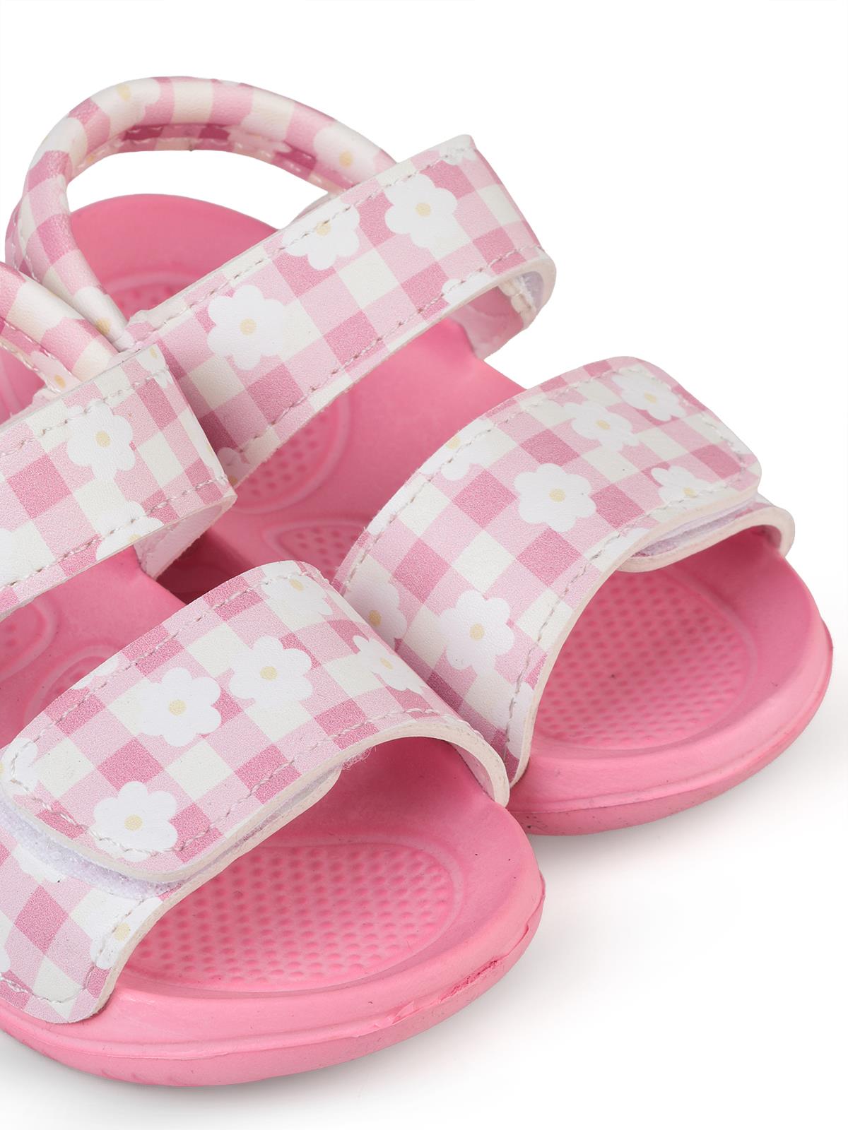 Civil Girls Papatya Baskılı 20-24 Numara Sandalet - Pembe