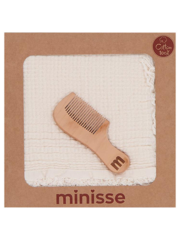 Civil Baby Taraklı 4 Kat Müslin Battaniye - Ekru