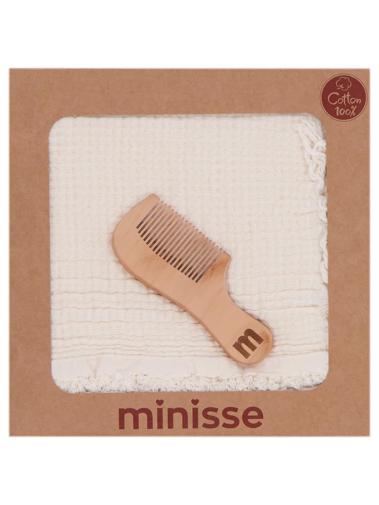 Civil Baby Taraklı 4 Kat Müslin Battaniye - Ekru