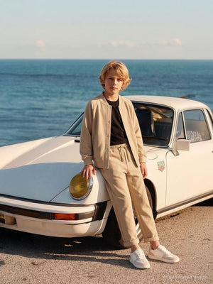 Civil Boys Erkek Çocuk Pike 6-9 Yaş Hırka - Bej