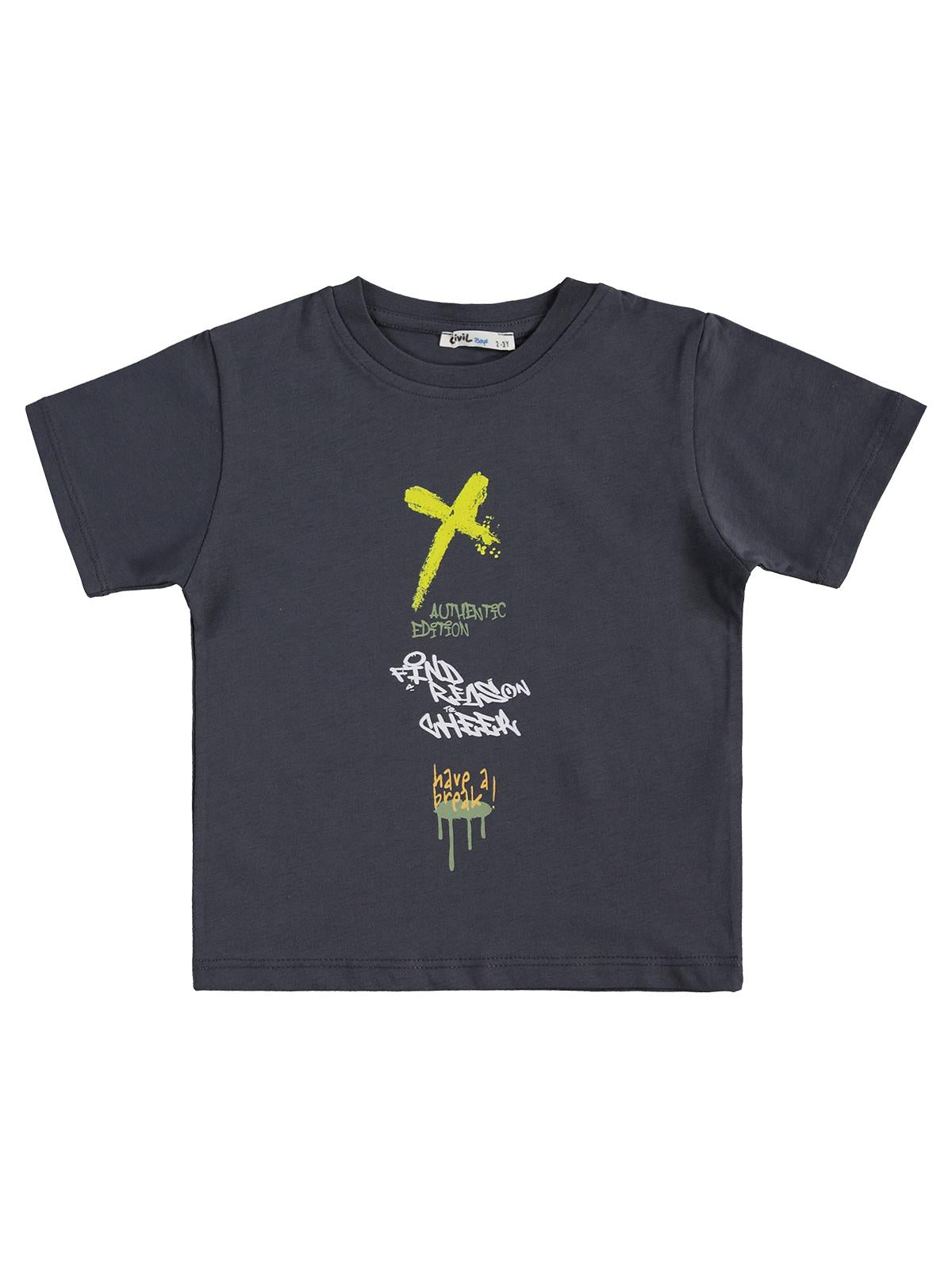 Civil Boys Kulaklık Baskılı 3'lü Set 2-5 Yaş Tişört