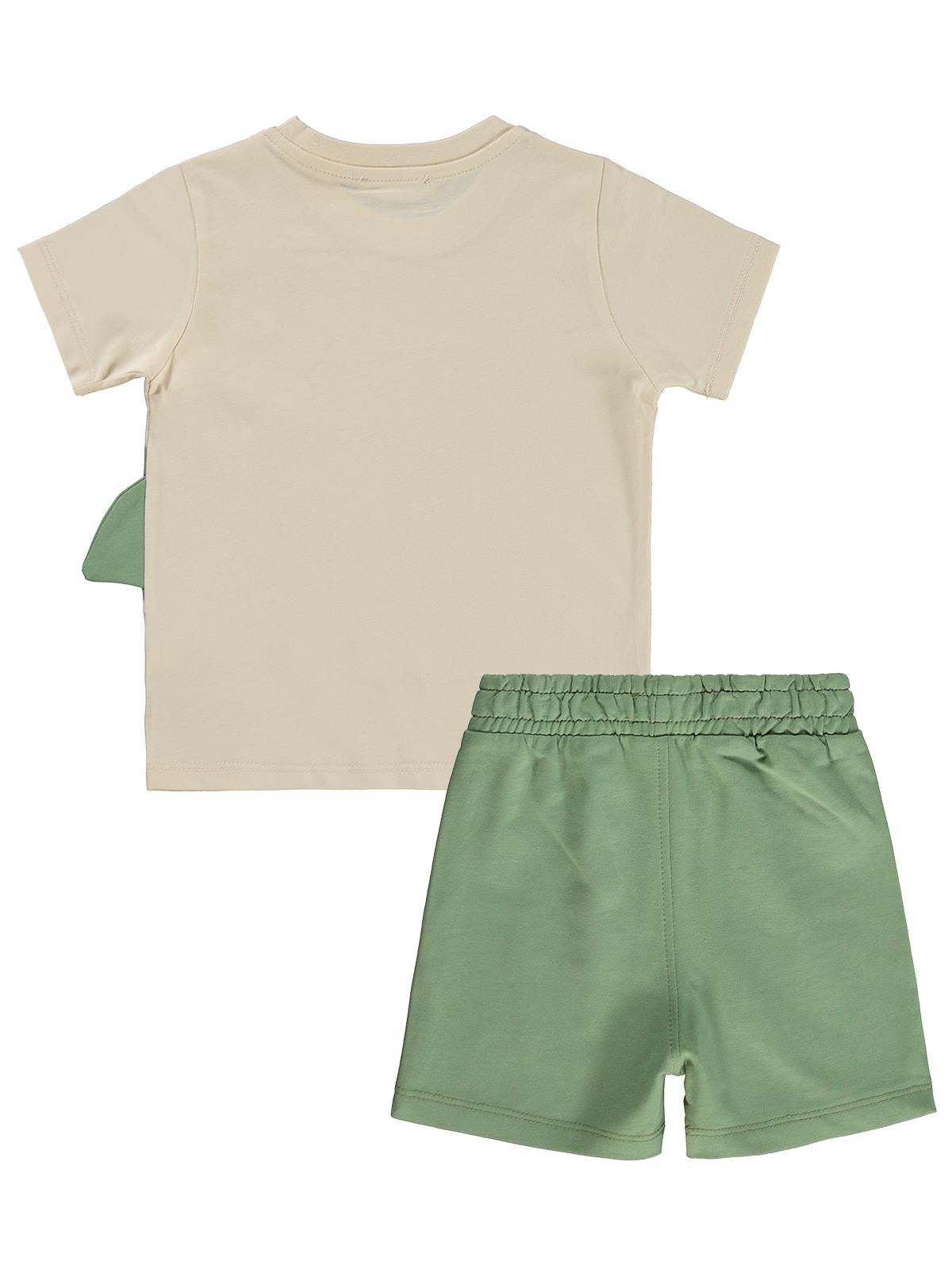 Civil Boys Palmiye Baskılı 3'lü Set 2-5 Yaş Takım