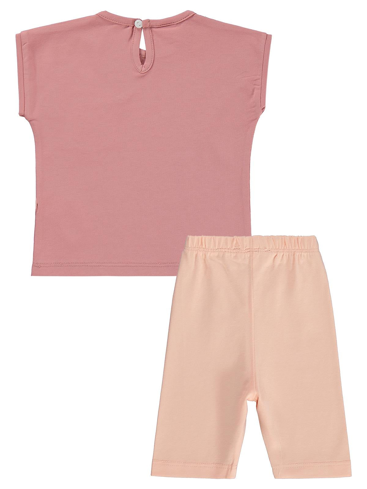 Civil Baby Kuş Baskılı 6-18 Ay Takım - Turuncu