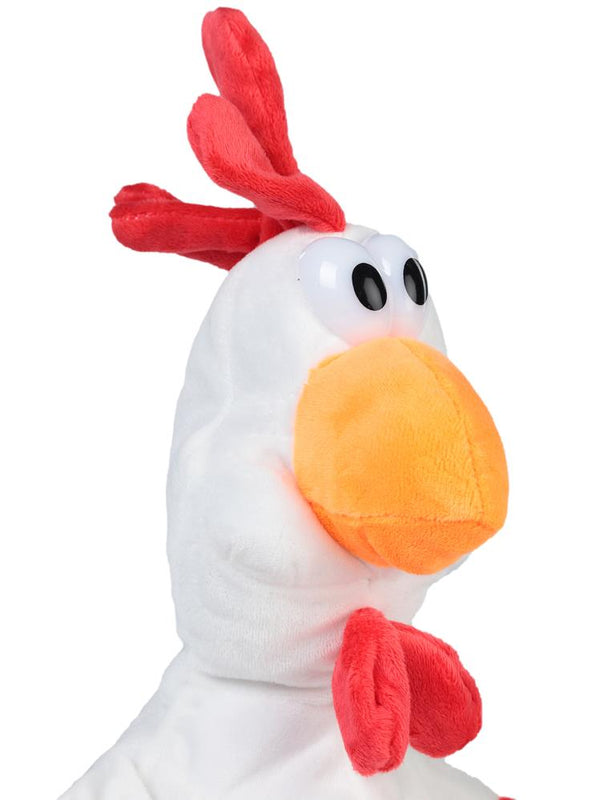 Halley Oyuncak Dans Eden Horoz 40 Cm - Beyaz