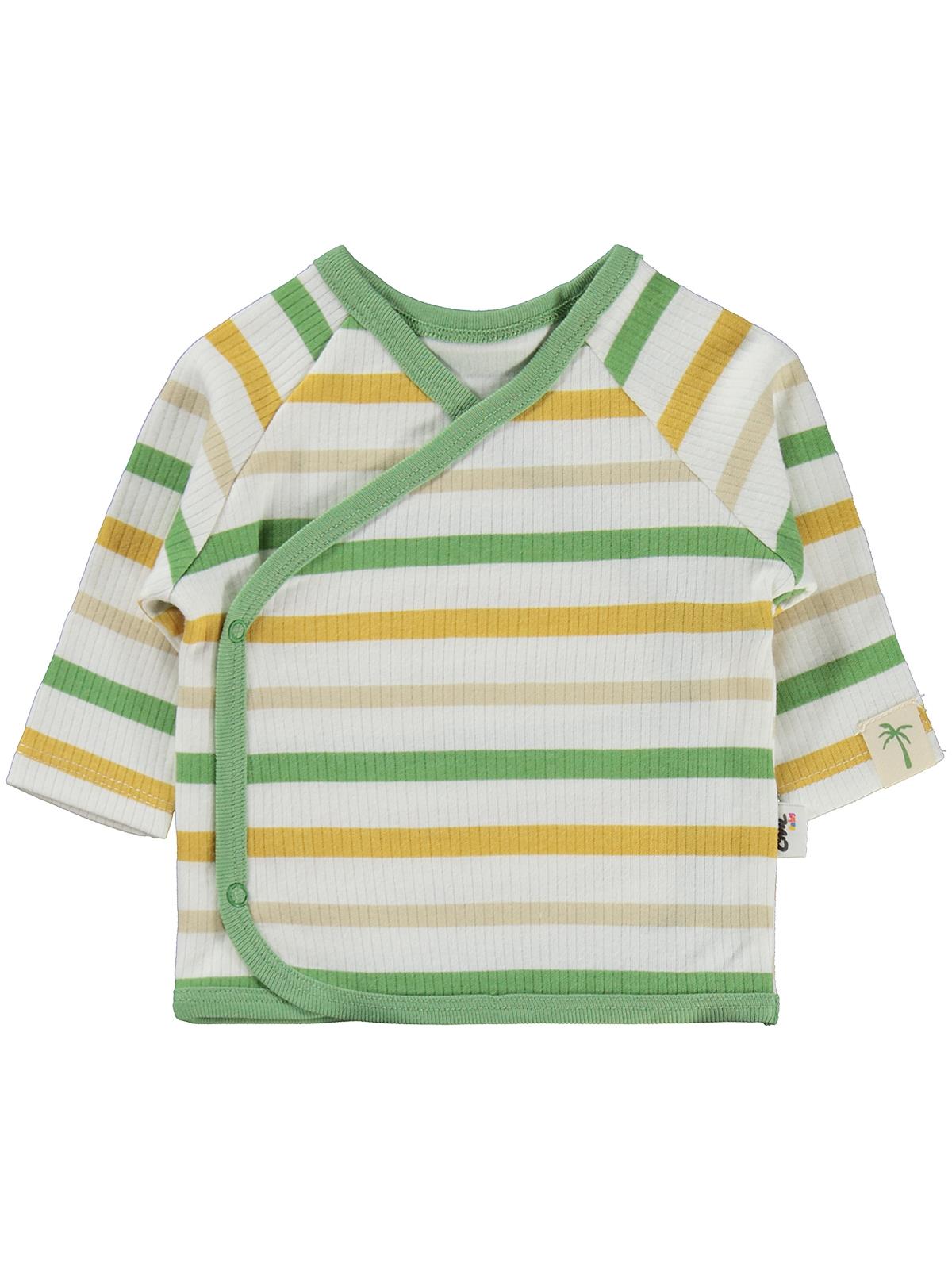 Civil Baby Çizgili Zıbın Takımları - Ekru