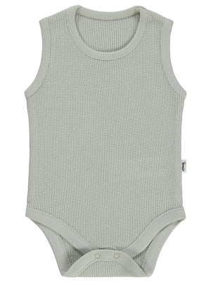 Civil Baby Basic 3-18 Ay Çıtçıtlı Badi - Kahverengi