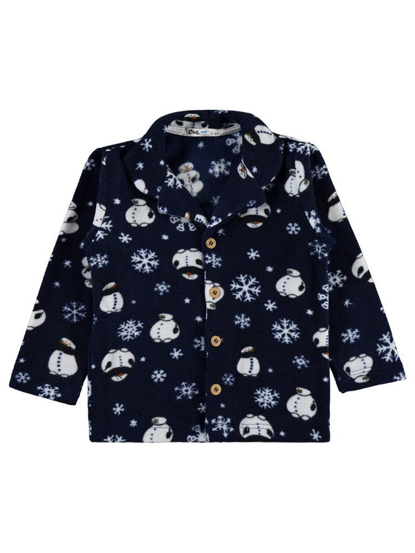 Civil Boys Kardan Adam Baskılı 2-5 Yaş Pijama Takımı - Lacivert