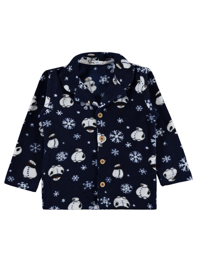 Civil Boys Kardan Adam Baskılı 2-5 Yaş Pijama Takımı - Lacivert