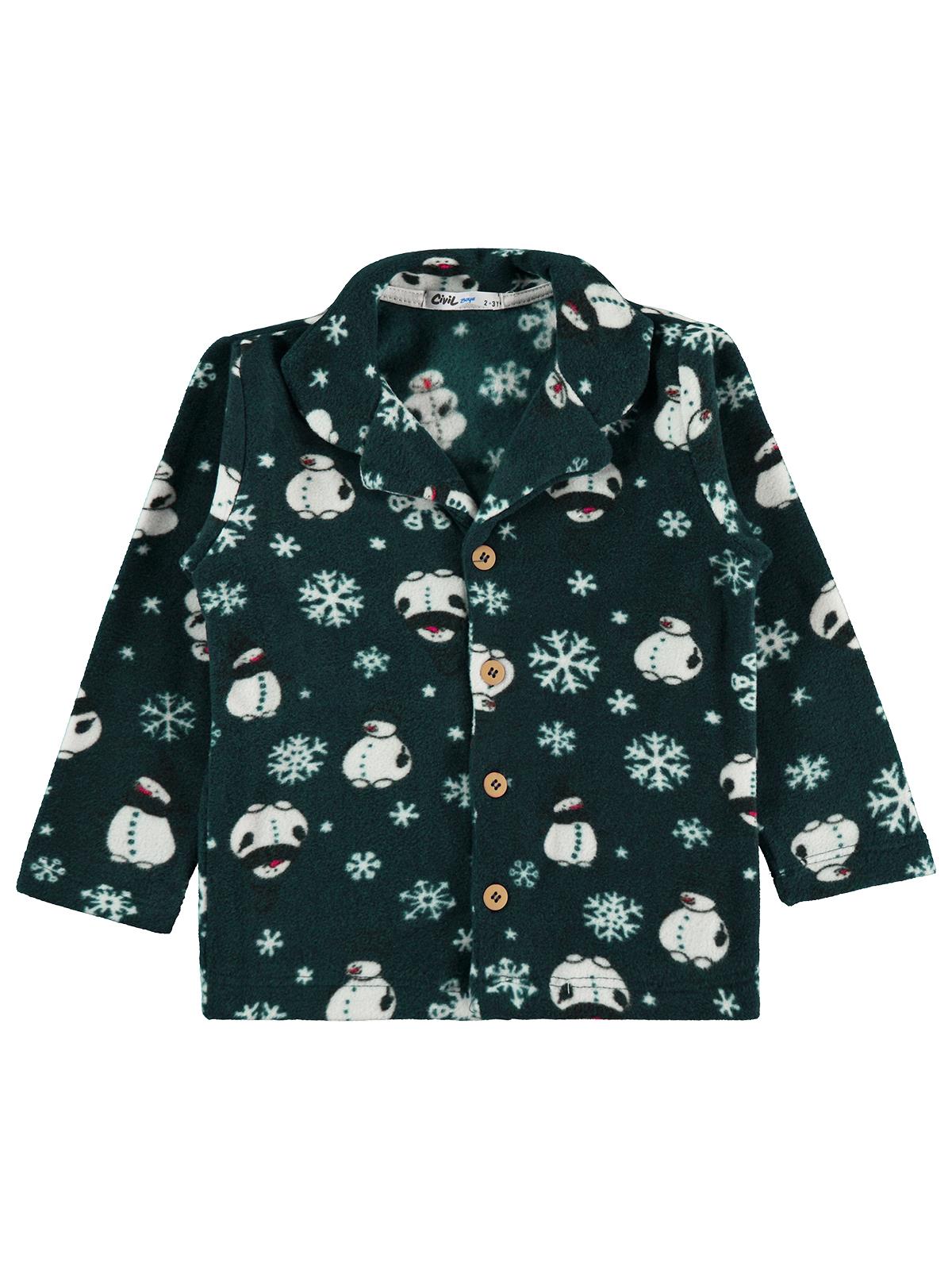 Civil Boys Kardan Adam Baskılı 2-5 Yaş Pijama Takımı - Yeşil