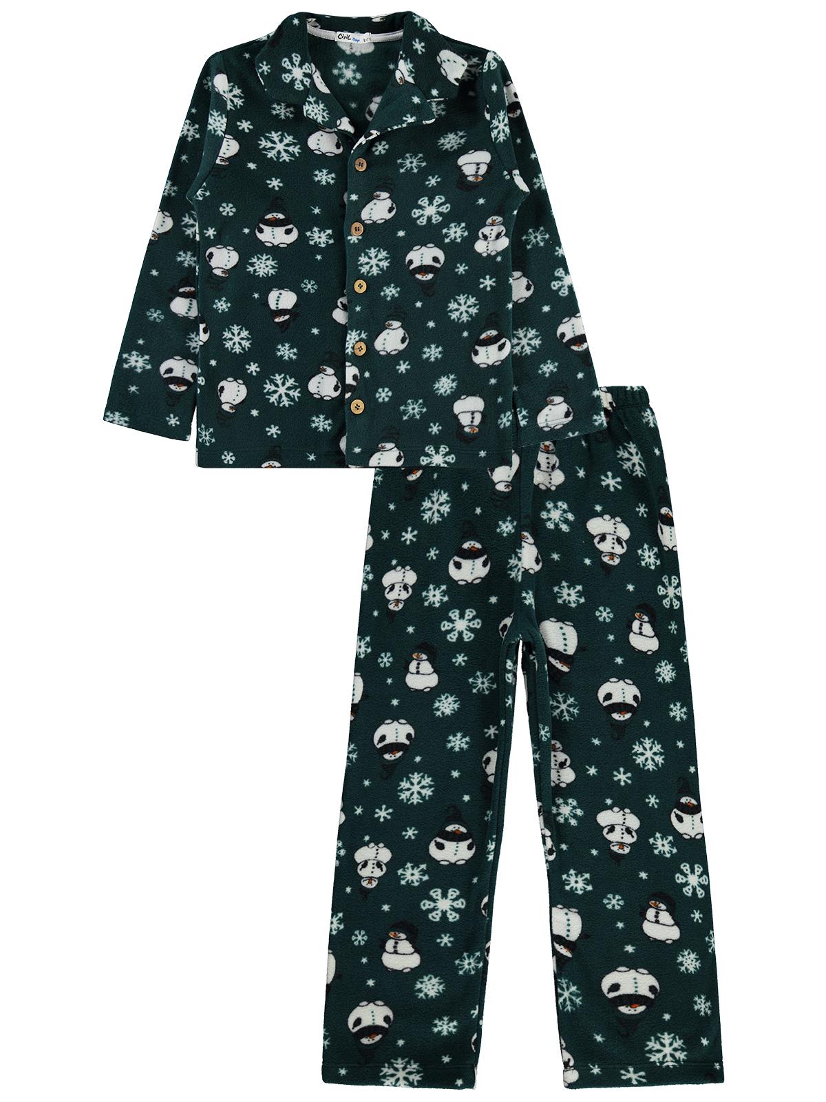 Civil Boys Kardan Adam Baskılı 6-9 Yaş Pijama Takımı - Yeşil