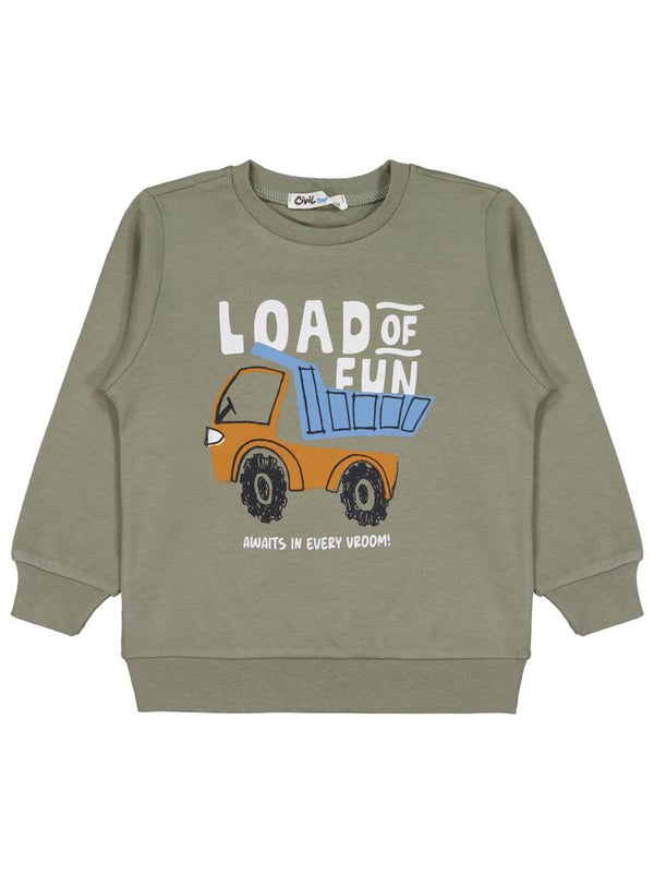 Civil Boys Load Baskılı 2-5 Yaş Sweatshirt Km - Haki
