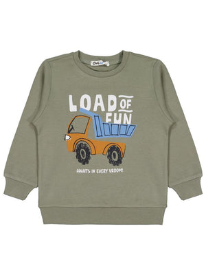 Civil Boys Load Baskılı 2-5 Yaş Sweatshirt Km - Haki
