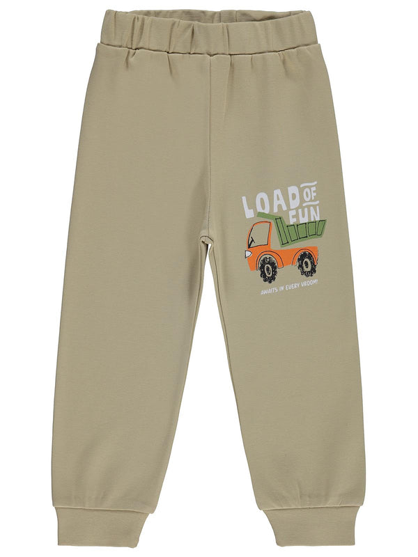 Civil Boys Load Baskılı 2-5 Yaş Eşofman Altı - Bej