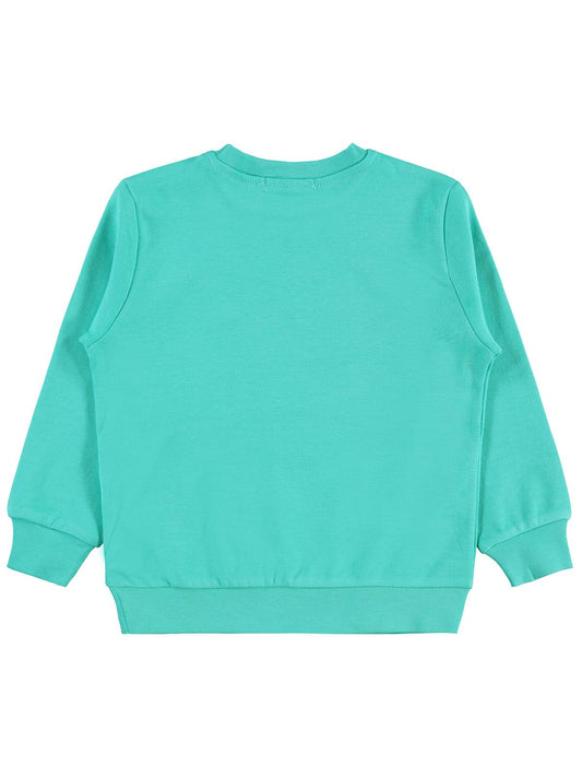 Civil Erkek Çocuk Baseball Baskılı Sweatshirt Km | İnterlok Uzun Kol | Okul Kreş ve Günlük Kullanım - Yeşil