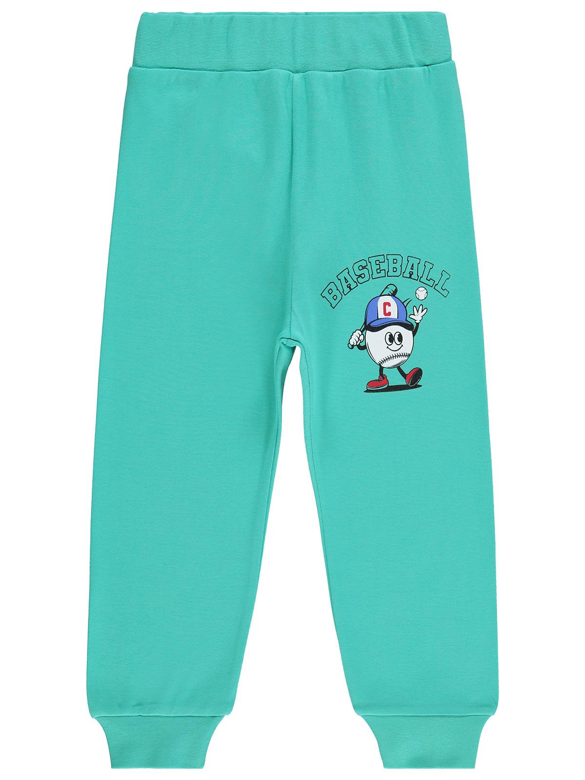 Civil Boys Baseball Baskılı 2-5 Yaş Eşofman Altı Km - Yeşil