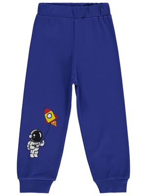 Civil Boys Astronot Baskılı 2-5 Yaş Eşofman Altı Km - Mavi
