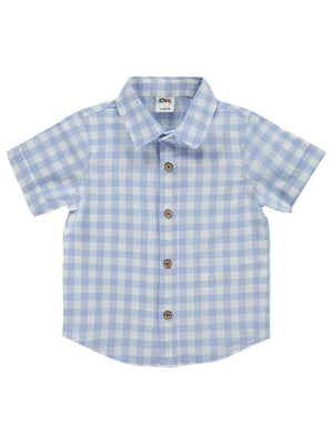 Civil Baby Kareli 6-18 Ay Gömlek - Mavi