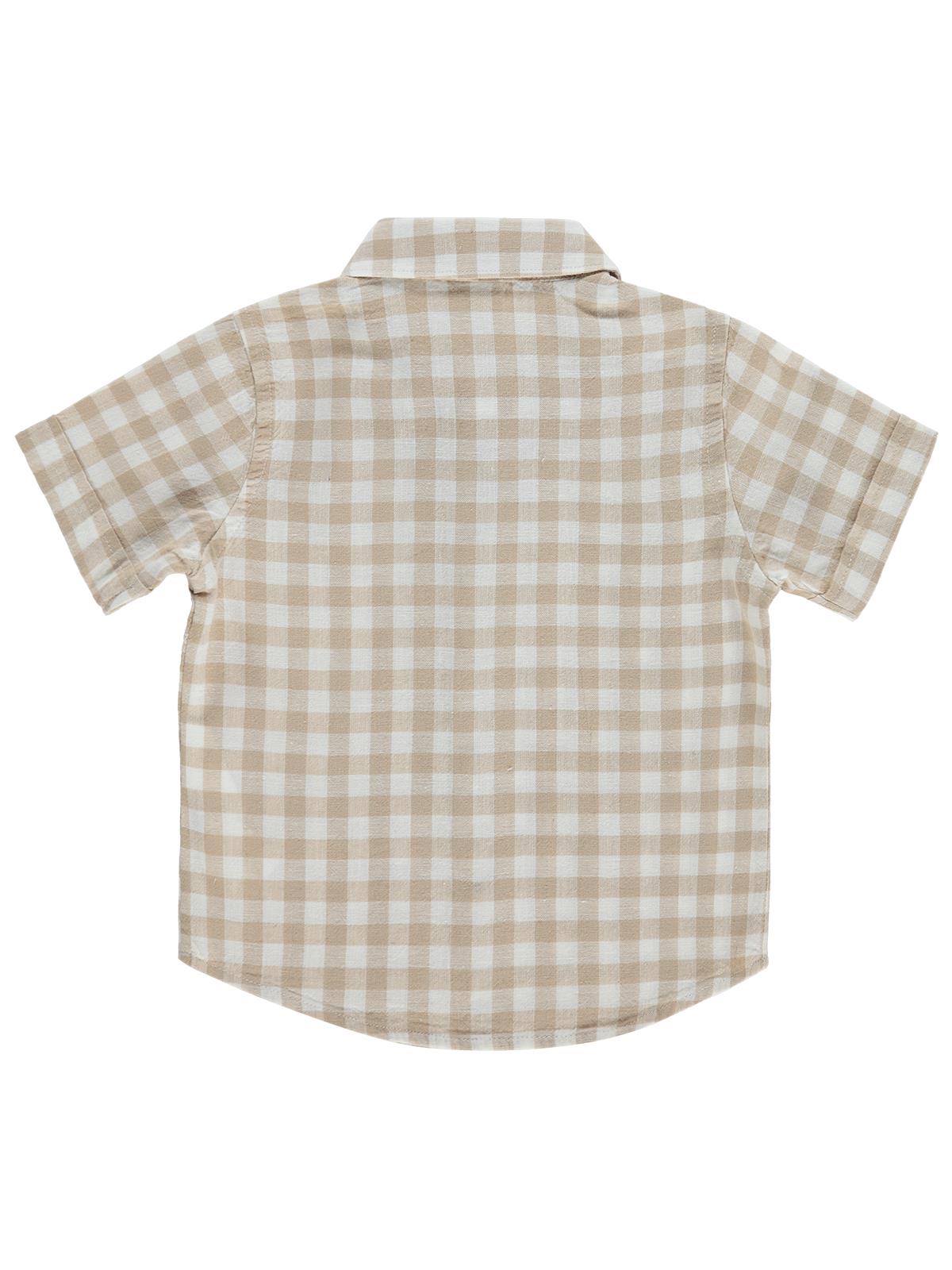 Civil Baby Kareli 6-18 Ay Gömlek - Kahverengi