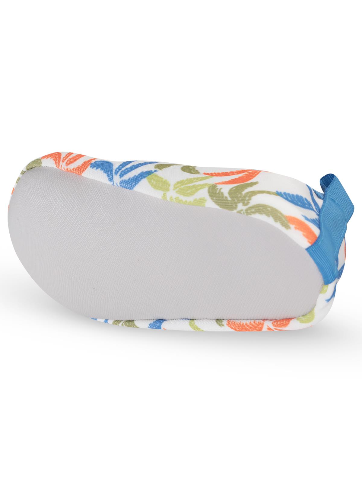 Civil Boys Palmiye Baskılı Tabansız 26-30 Numara Deniz Ayakkabısı - Beyaz