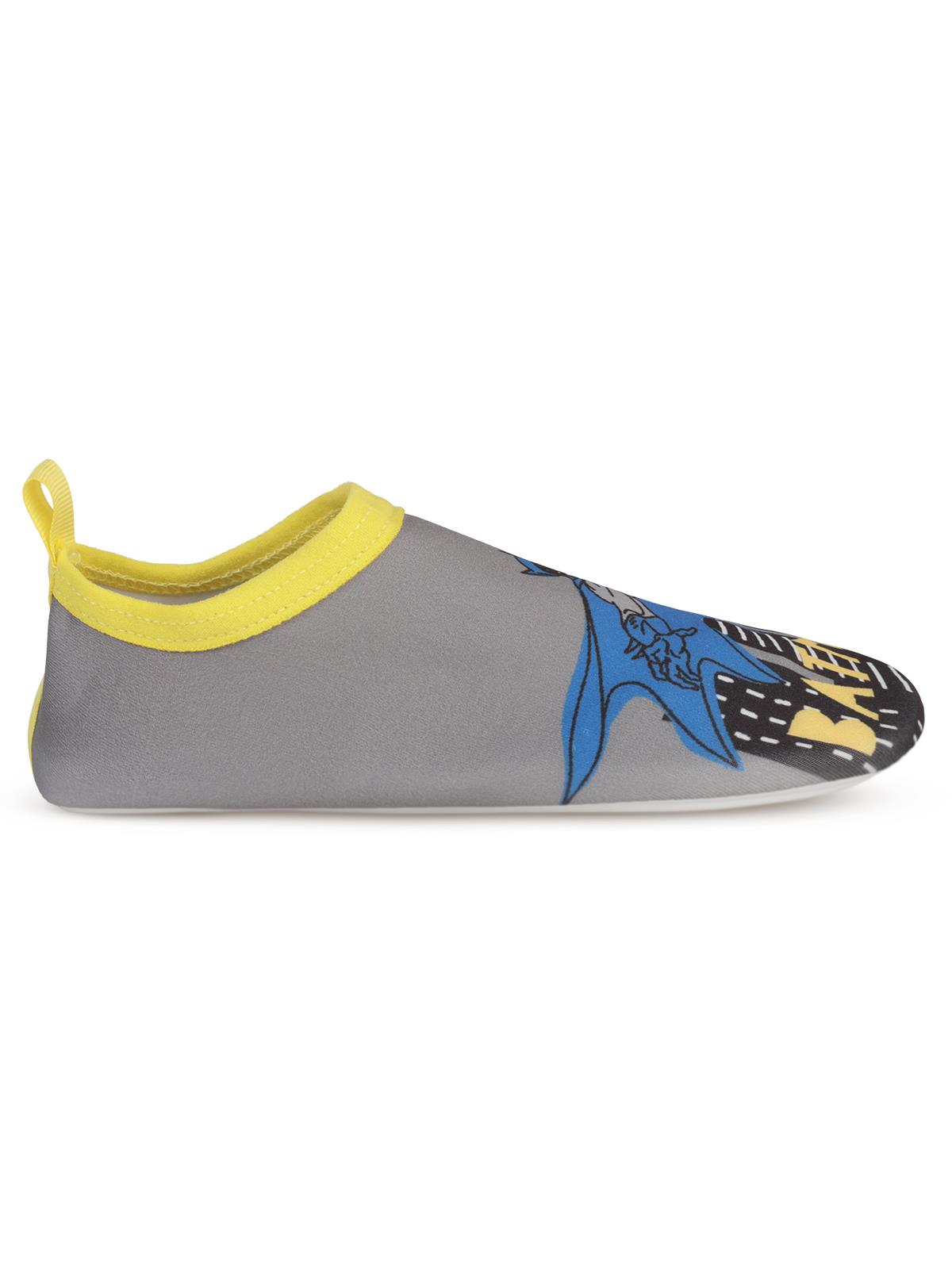 Batman Baskılı Tabanlı 26-30 Numara Deniz Ayakkabısı - Gri