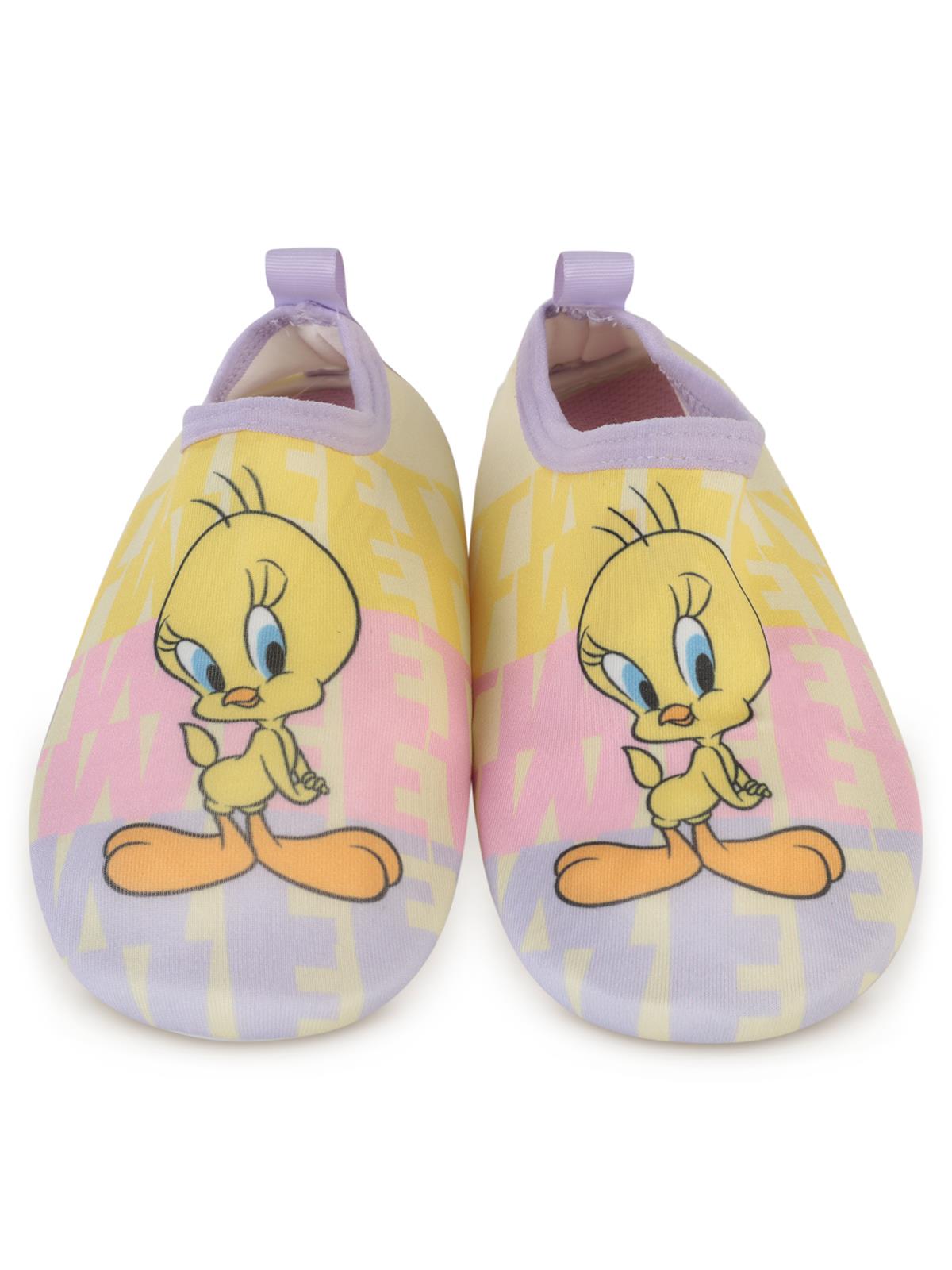 Tweety Baskılı Tabanlı 26-30 Numara Deniz Ayakkabısı - Sarı