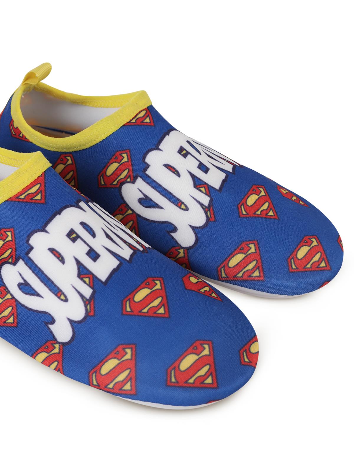 Superman Baskılı Tabanlı 32-36 Numara Deniz Ayakkabısı - Mavi