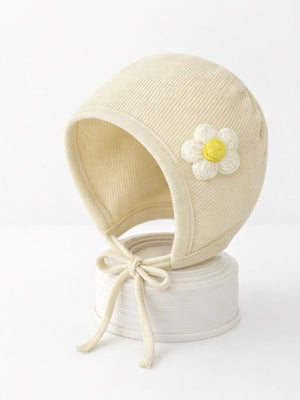Civil Baby Papatya Oyuncaklı Bebe Şapka Bere ve Setler - Ekru