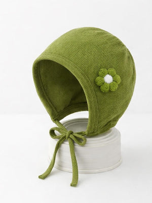 Civil Baby Papatya Oyuncaklı Bebe Şapka Bere ve Setler - Yeşil