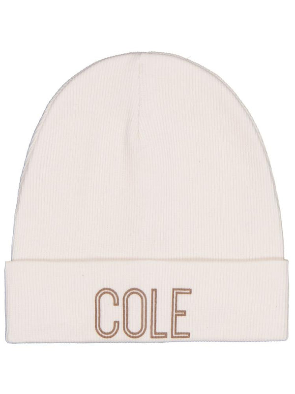 Civil Baby Cole Baskılı Bebe Şapka Bere ve Setler - Ekru