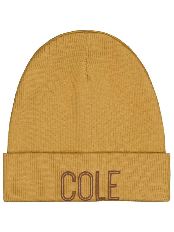 Civil Baby Cole Baskılı Bebe Şapka Bere ve Setler - Hardal