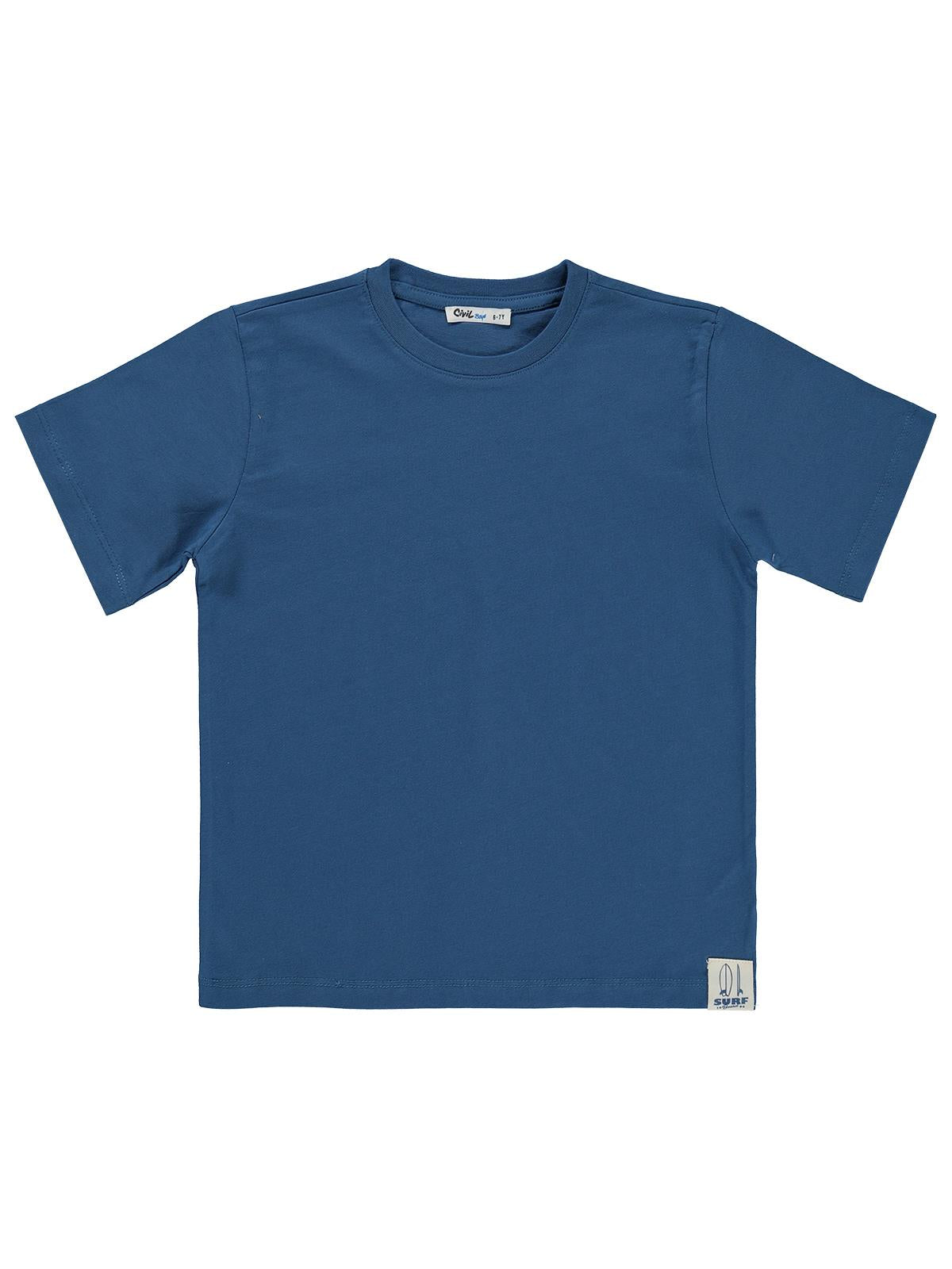 Civil Boys Basic Surf Etiketli 10-13 Yaş Tişört  - Yeşil