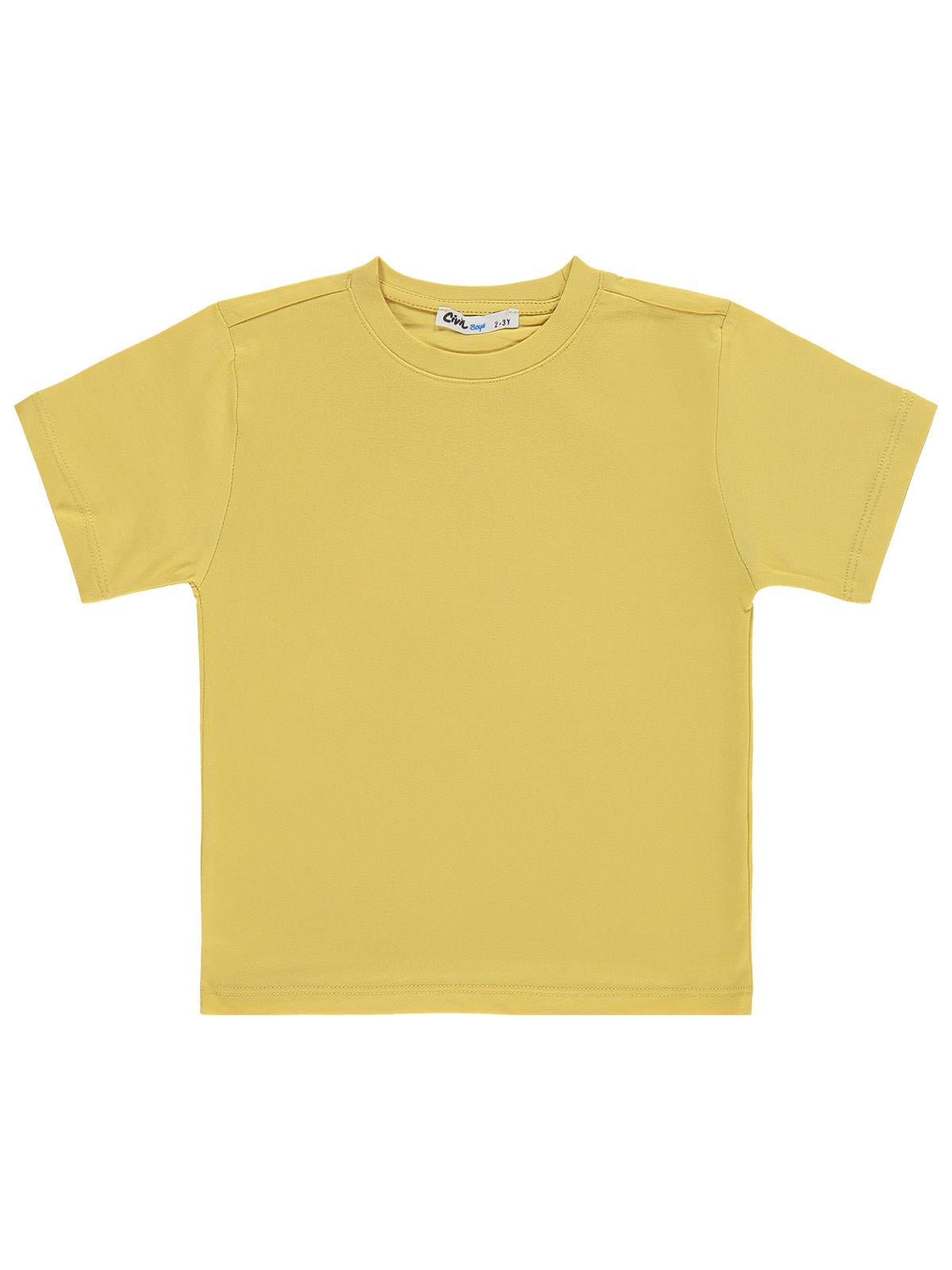 Civil Boys Basic 2-5 Yaş Tişört - Sarı