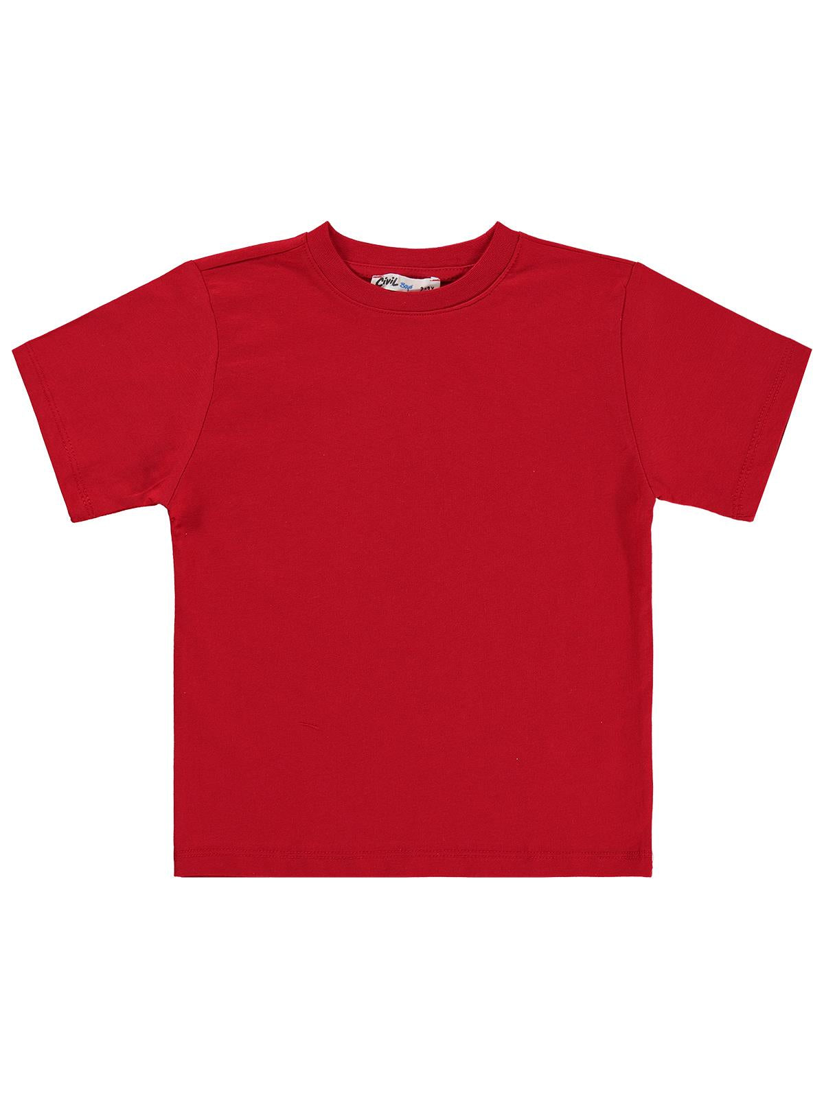 Civil Boys Basic 2-5 Yaş Tişört - Kırmızı