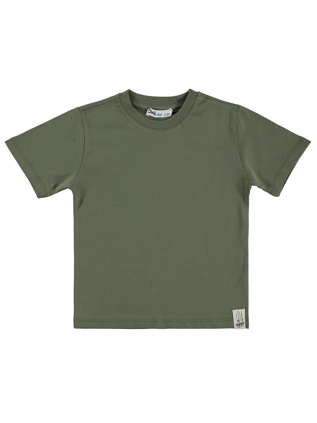 Civil Boys Basic Surf Etiketli 2-5 Yaş Tişört  - Haki