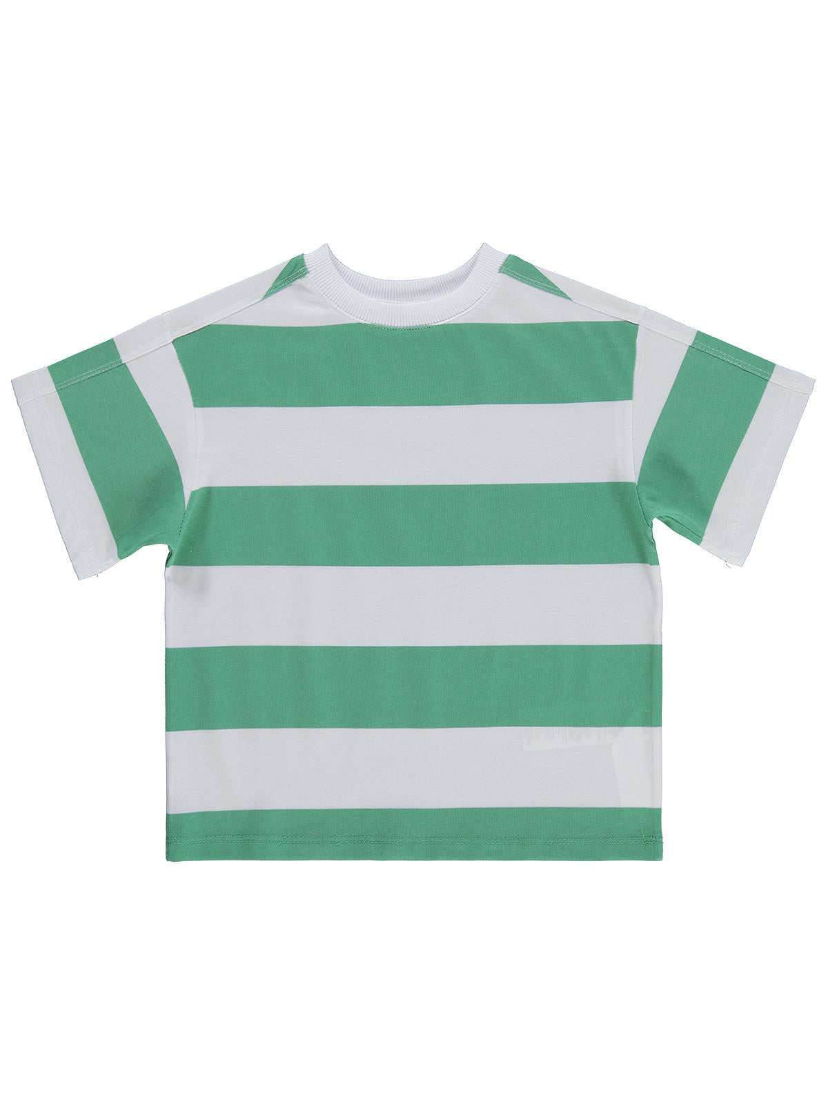 Civil Boys Basic Çizgili 2-5 Yaş Tişört - Gri
