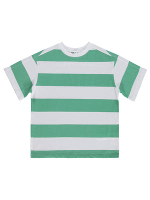 Civil Boys Basic Çizgili 6-9 Yaş Tişört - Yeşil