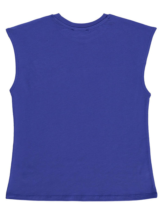 Civil Boys Basic Sıfır Kol 10-13 Yaş Tişört - Mavi