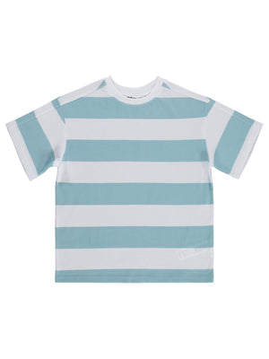 Civil Boys Basic Çizgili 6-9 Yaş Tişört - Mavi