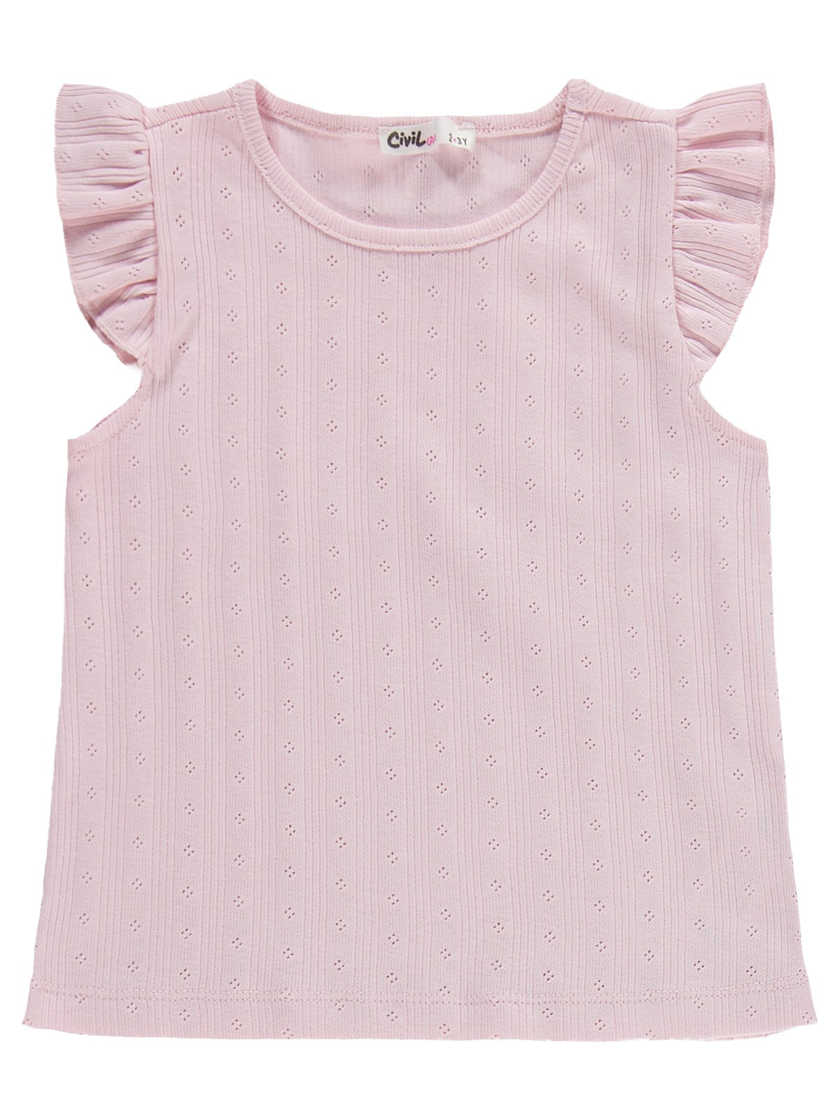 Civil Girls Kaprili 2-5 Yaş Pijama Takımı - Pembe