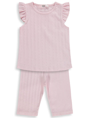 Civil Girls Kaprili 2-5 Yaş Pijama Takımı - Pembe