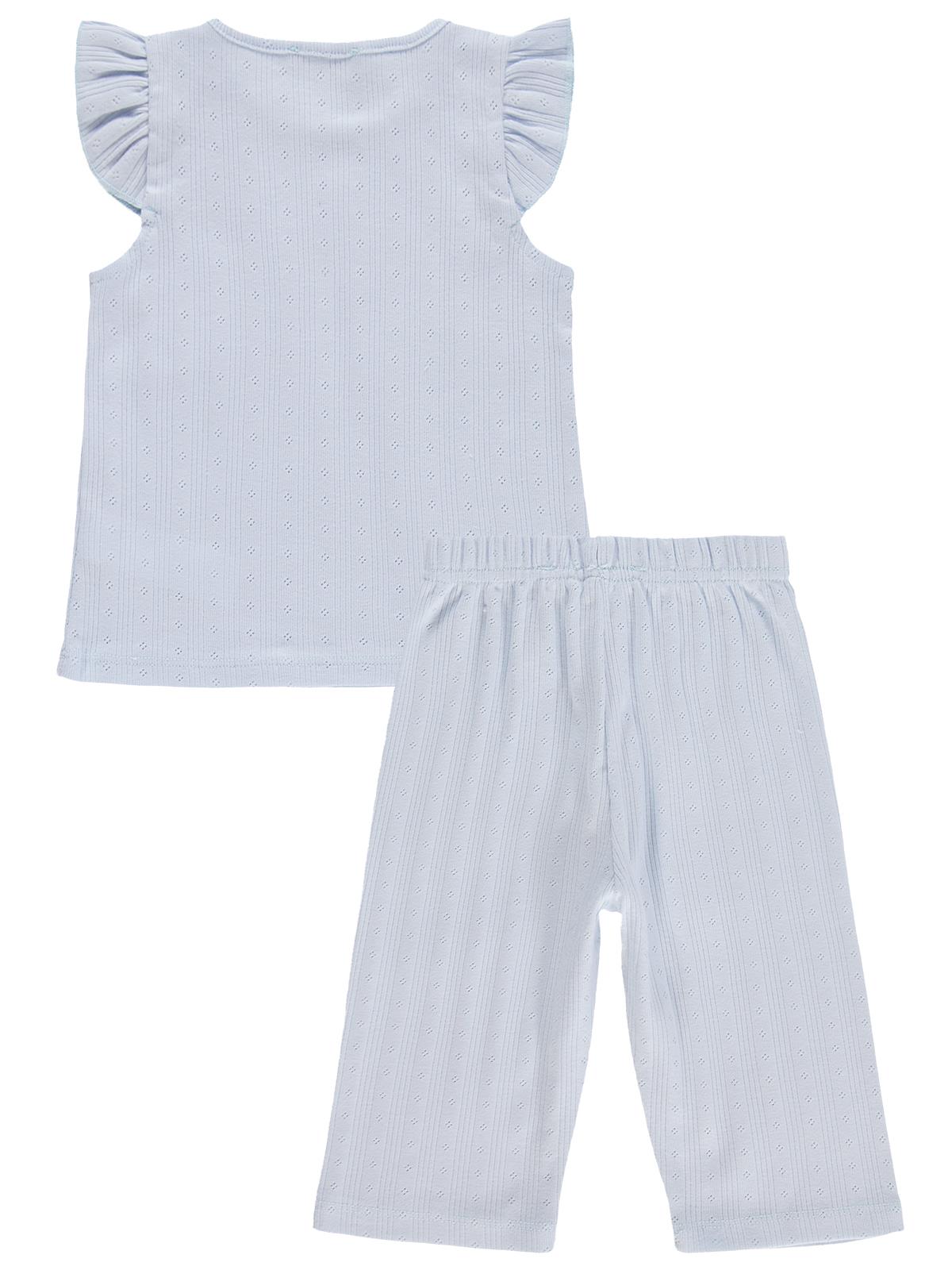 Civil Girls Kaprili 2-5 Yaş Pijama Takımı - Mavi