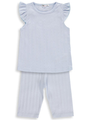 Civil Girls Kaprili 2-5 Yaş Pijama Takımı - Mavi